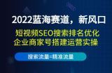 2022蓝海赛道新风口：短视频SEO搜索排名优化+企业商家号搭建运营实操