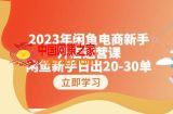 2023年闲鱼电商新手开店运营课：闲鱼新手日出20-30单（18节-实战干货）