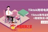 Tiktok跨境电商通行证2.0，Tiktok账号运营+跨境支付+跨境物流+跨境直播等