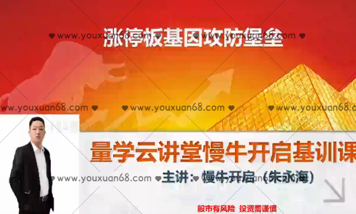 量学云讲堂朱永海慢牛开启-第27期