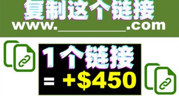 **链接赚美元，一个链接可赚450+，利用链接点击即可赚钱的项目【视频教程】