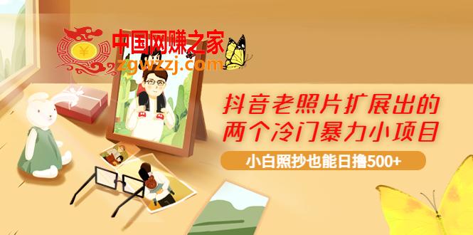 抖音老照片扩展出的两个冷门暴力小项目，小白照抄也能日撸500+