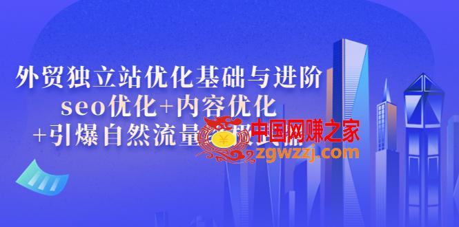 外贸独立站优化基础与进阶，seo优化+内容优化+引爆自然流量终极武器