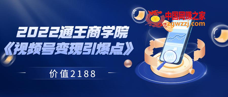 2022通王商学院《视频号变现引爆点》 价值2188