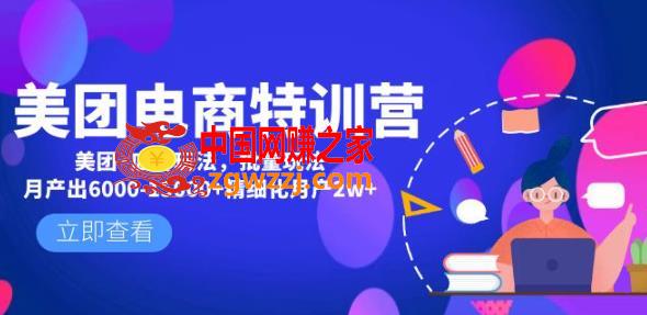 美团电商特训营：美团·店群玩法，无脑铺货月产出6000-15000+精细化月产2w+