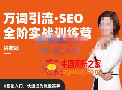 许茹冰·万词引流-SEO全阶实战训练营，0基础入门，快速成为流量高手