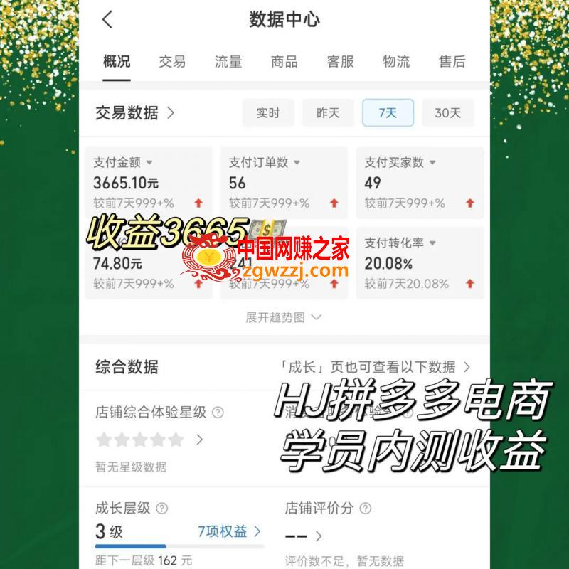 2023拼多多电商项目，稳定一天300～3000+，门槛低，出单快，一部手机即可完成
