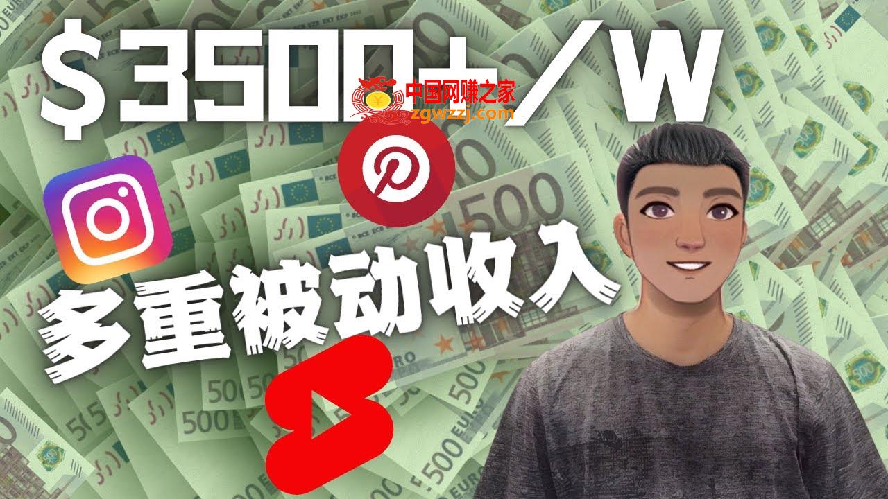 ******* 短视频赚钱：如通过多个媒体赚多重被动收入3500美元（实战教程）