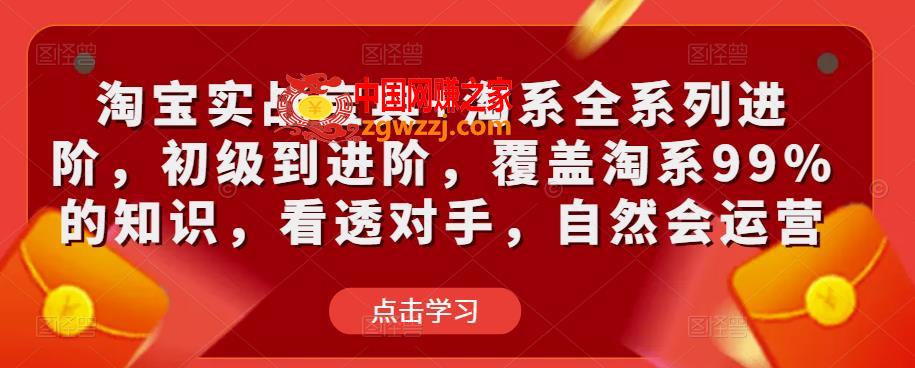 淘宝实战宝典+淘系全系列进阶，初级到进阶，覆盖淘系99%的知识，看透对手，自然会运营