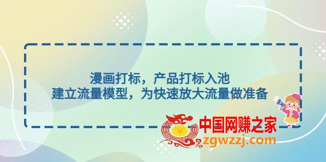 漫画打标，产品打标入池，建立流量模型，为快速放大流量做准备