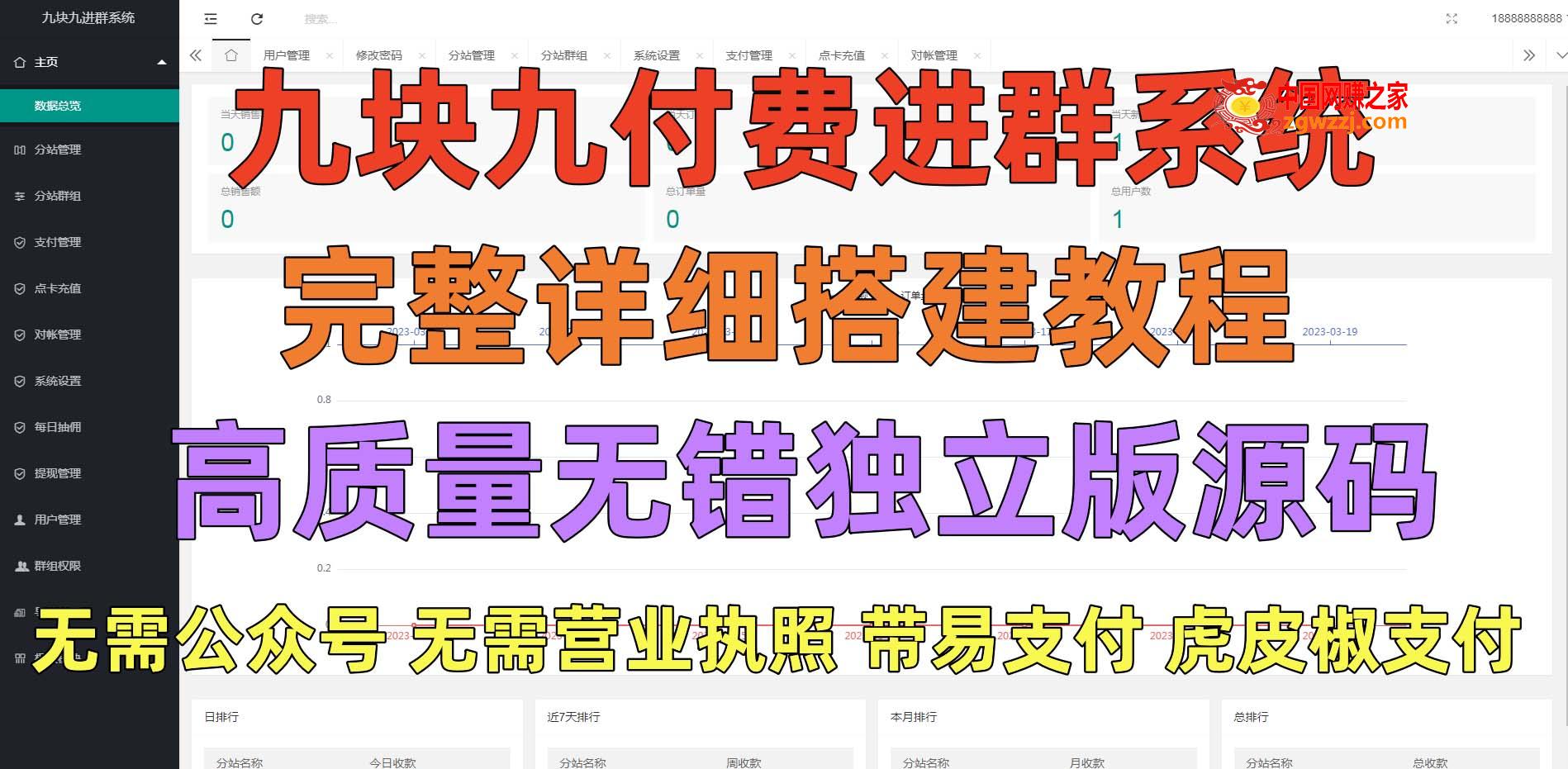 图片[3]-外面卖758元的九块九付费入群系统 独立版无需公众号和营业执照(教程+源码)-暖阳网-最新网络赚钱项目资源论坛
