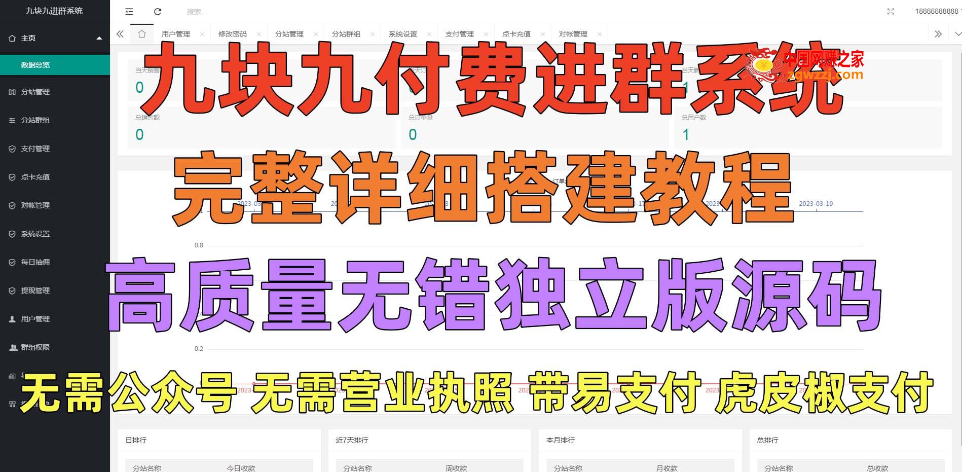 外面卖758元的九块九付费入群系统 独立版无需公众号和营业执照(教程+源码),图片[3]-外面卖758元的九块九付费入群系统 独立版无需公众号和营业执照(教程+源码)-暖阳网-最新网络赚钱项目资源论坛,源码,公众号,教程,第3张