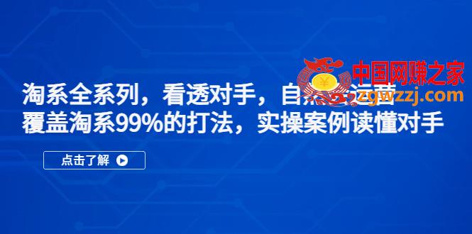 淘系全系列，看透对手，自然会运营，覆盖淘系99%·打法，实操案例读懂对手