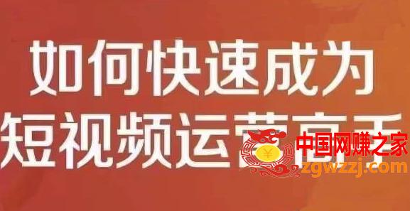 短视频运营实操课，零粉丝助你上热门，零基础助你热门矩阵
