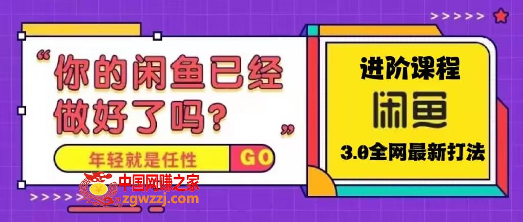 火爆全网的咸鱼玩法进阶课程，单号日入1K的咸鱼进阶课程