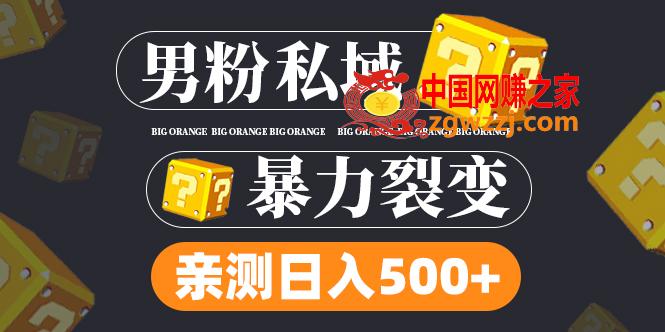 图片[1]-男粉私域项目：亲测男粉裂变日入500+（视频教程）-阿灿说钱
