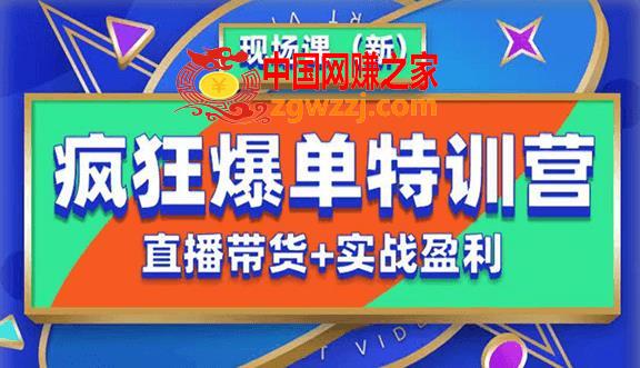 抖音短视频疯狂爆单特训营现场课（新）直播带货+实战案例