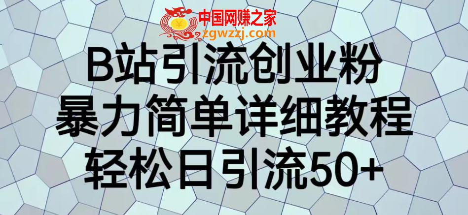 B站引流创业粉，暴力简单详细教程，轻松日引流50+【揭秘】,B站引流创业粉，暴力简单详细教程，轻松日引流50+【揭秘】,B,课,操,第1张