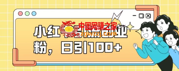 小红书引流创业粉，日引100+【揭秘】,小红书引流创业粉，日引100+【揭秘】,引流,小红,第1张