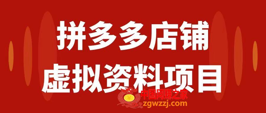 （7667期）拼多多商家虚拟资源项目，教科书式实际操作游戏玩法，轻轻松松月入1000