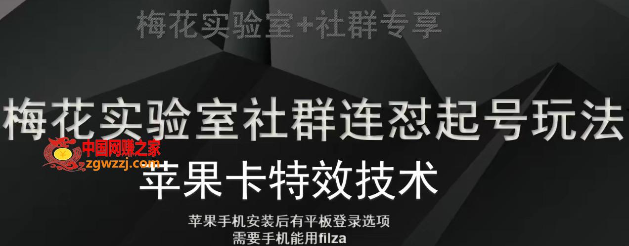 梅花实验室社群视频号连怼起号玩法，最新苹果卡特效技术,梅花实验室社群视频号连怼起号玩法，最新苹果卡特效技术,手机,苹果,安装,第1张