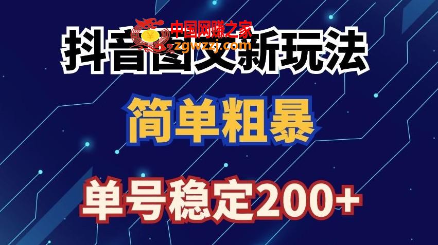 抖音图文流量变现，抖音图文新玩法，日入200+【揭秘】,抖音图文流量变现，抖音图文新玩法，日入200+【揭秘】,图文,作品,抖音,第1张