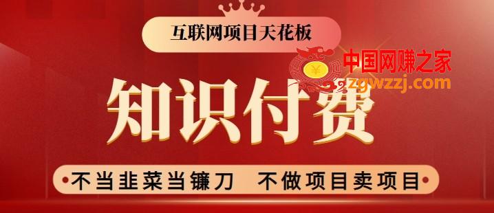 2024互联网项目天花板，新手小白也可以通过知识付费月入10W，实现财富自由【揭秘】