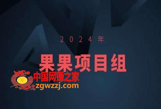 2024年果果项目组项目合集-果果最新项目