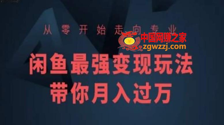 从零开始走向专业，闲鱼最强变现玩法带你月入过万,从零开始走向专业，闲鱼最强变现玩法带你月入过万,闲鱼,节课,第1张