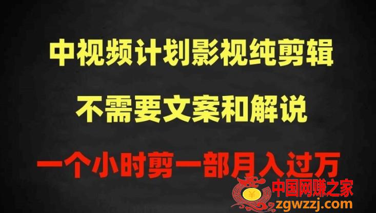 中视频计划影视纯剪辑，不需要文案和解说，一个小时剪一部，100%过原创月入过万【揭秘】,中视频计划影视纯剪辑，不需要文案和解说，一个小时剪一部，100%过原创月入过万【揭秘】,影视,不用,第1张