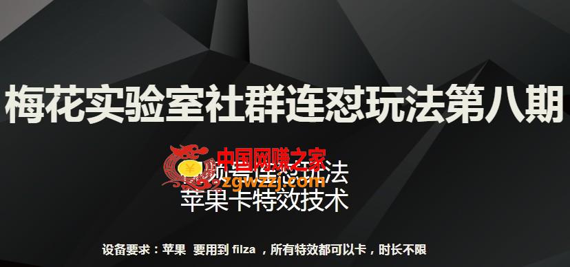 梅花实验室社群连怼玩法第八期，视频号连怼玩法 苹果卡特效技术【揭秘】,梅花实验室社群连怼玩法第八期，视频号连怼玩法 苹果卡特效技术【揭秘】,技术,玩法,下载,第1张