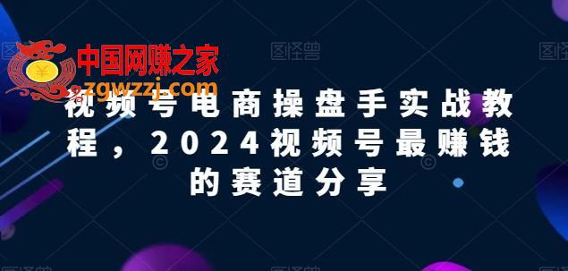 视频号电商实战教程，2024视频号最赚钱的赛道分享