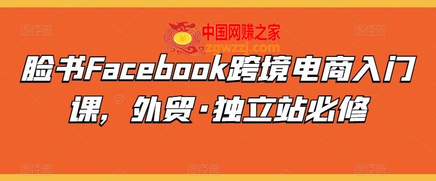 脸书Facebook跨境电商入门课，外贸·独立站必修