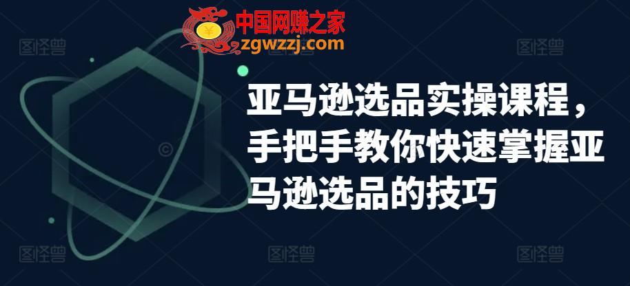 亚马逊选品实操课程，手把手教你快速掌握亚马逊选品的技巧