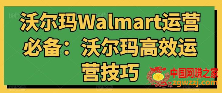 沃尔玛Walmart运营必备：沃尔玛高效运营技巧