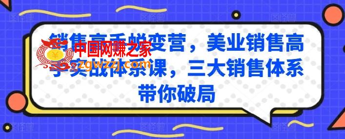 销售高手蜕变营，美业销售高手实战体系课，三大销售体系带你破局