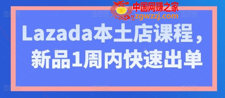 Lazada本土店课程，新品1周内快速出单