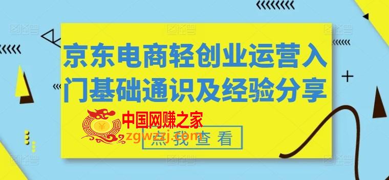 京东电商轻创业运营入门基础通识及经验分享