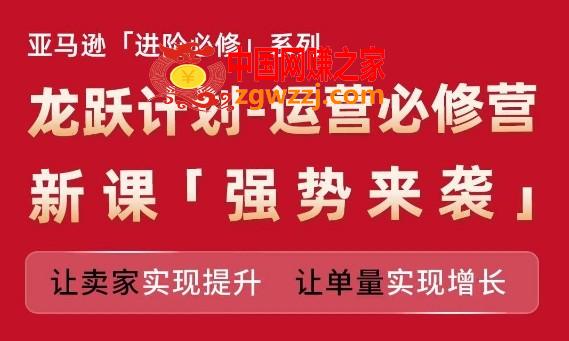 亚马逊进阶必修系列，龙跃计划-运营必修营新课，让卖家实现提升 让单量实现增长
