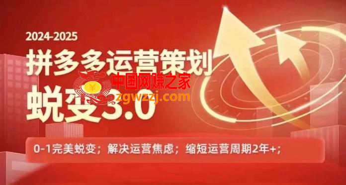 2024-2025拼多多运营策略蜕变3.0，0~1完美蜕变，解决信息焦虑